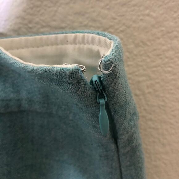 GAP Wool Blue Work Skirt Size 16 - Picture 6 of 9